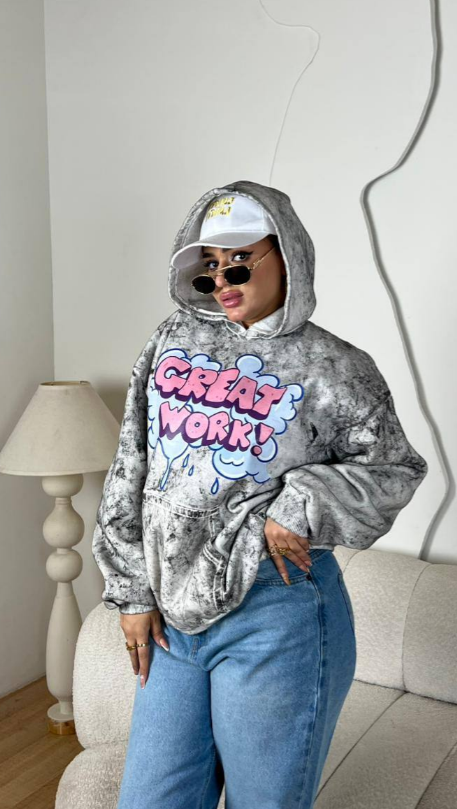 هودي _  شتوي بطباعة تريندي