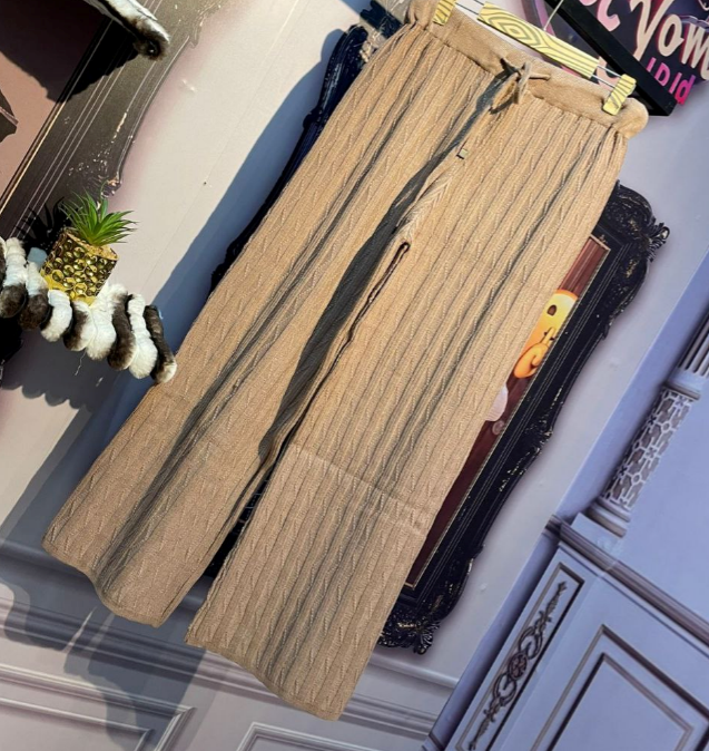 بنطلون وايد ليج مسحب،  😘