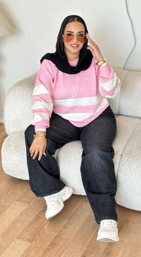 بلوفر المقلم التريندي