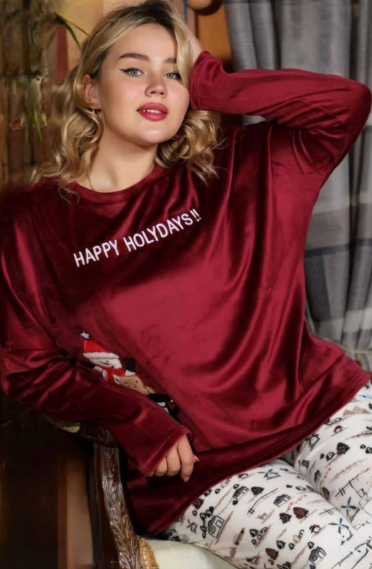 بيجامه شتويه _ happy holydays