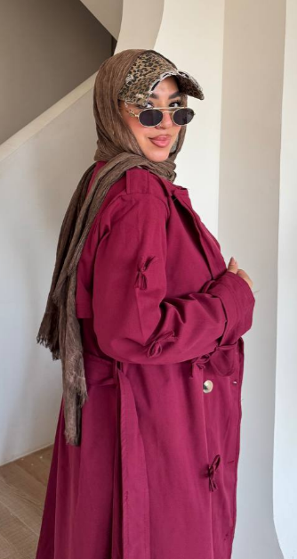 ترانش كوت جبردين طويل – لوك أنيق وفخم 😍