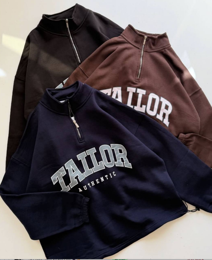 سويتشيرت رايق 🎀 ميلتون قطن 💯 نص سوسته