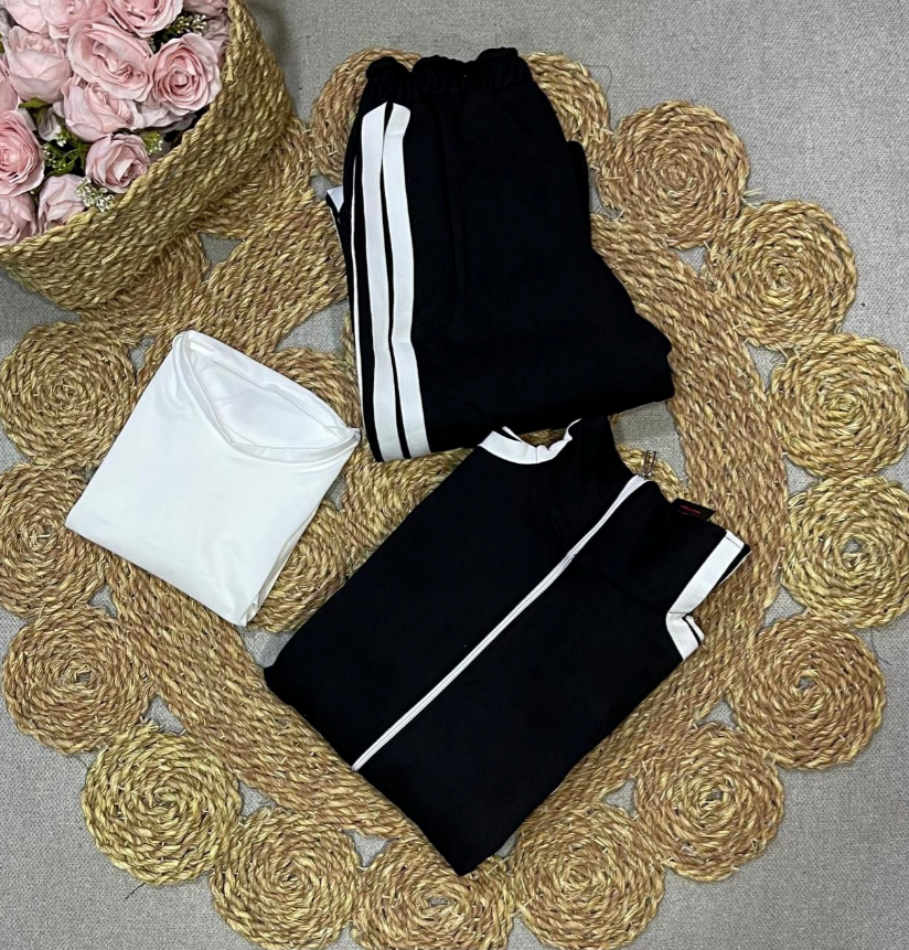 💥 سوت 3 قطع ميلتون بخطين وزونط 💥