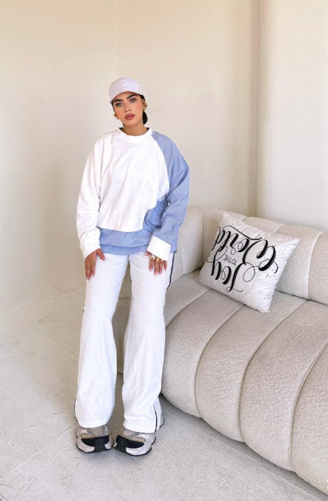 سوت بوبلين ستايل 🖤🤍