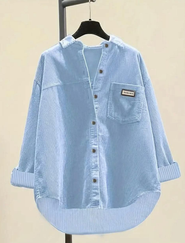 شميز بزراير دهبي وجيب واحد