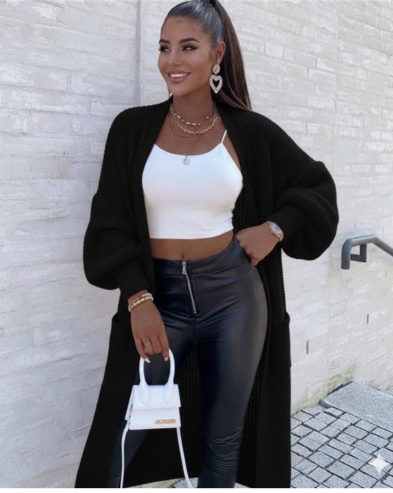 كادي طويل كم بالونه، ستايل أنيق وراقي