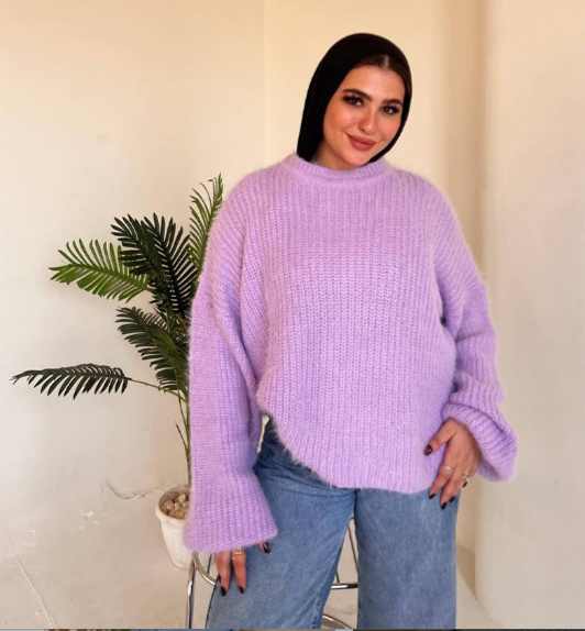 بلوفر تريكو رمش قصير –
