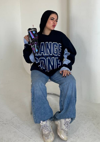 هودى ميكس كم مقلم تريندي