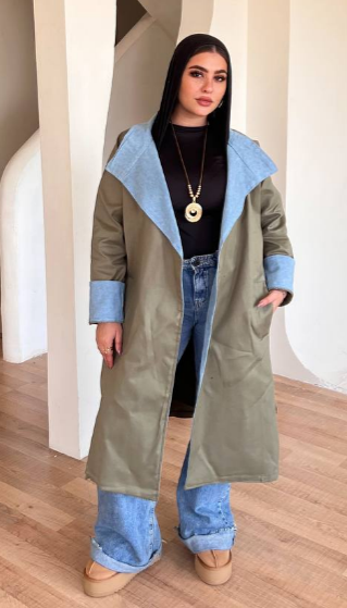 Denim Mix Trench – ترنش دينم ميكس