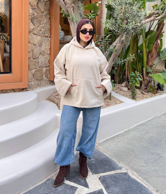 هودي جوخ ليكرا  مستورد- أوفر سايز –